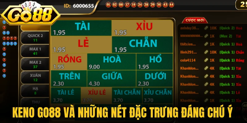 Keno Go88 - Khám Phá Cách Chọn Số Nhanh Và Chuẩn Xác 1 Keno Go88 và những nét đặc trưng đáng chú ý