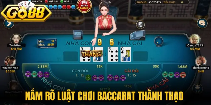 Luật Chơi Baccarat Go88 Hướng Dẫn Chi Tiết Cho Người Mới 2 Nắm rõ luật chơi Baccarat thành thạo như dân chuyên