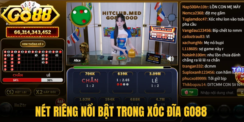 Nét riêng nổi bật trong xóc đĩa Go88 